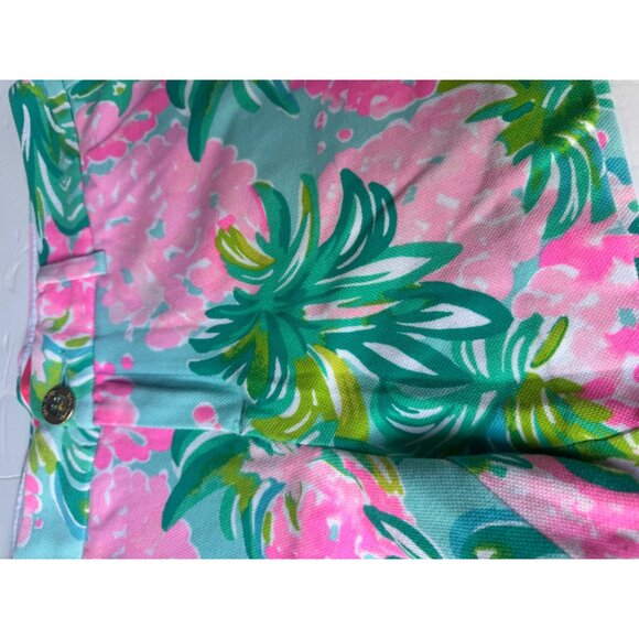 Lilly Pulitzer Womens Tropical Print Shorts Size 6 - Picture 2 of 7